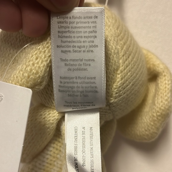 Carter’s Baby White/Yellow/Cream Teddy/Puppy Hand/Face Towel BNWT $18 - Picture 9 of 11